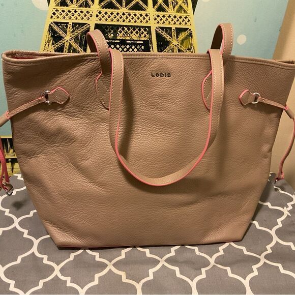 Lodis peppled leather bag tote - Picture 2 of 10